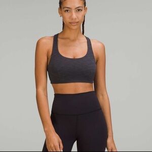 Lululemon Wunder Train Bra - Heathered Graphite Grey